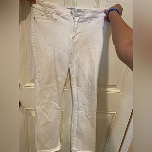 Abercrombie and Fitch White Jeans